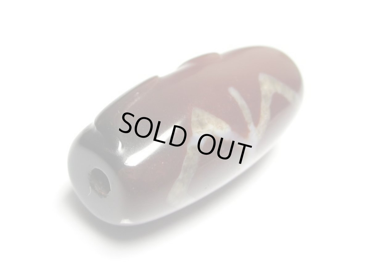 画像3: 老鉱朱砂紅・馬頭観音金剛杵天珠 (3)