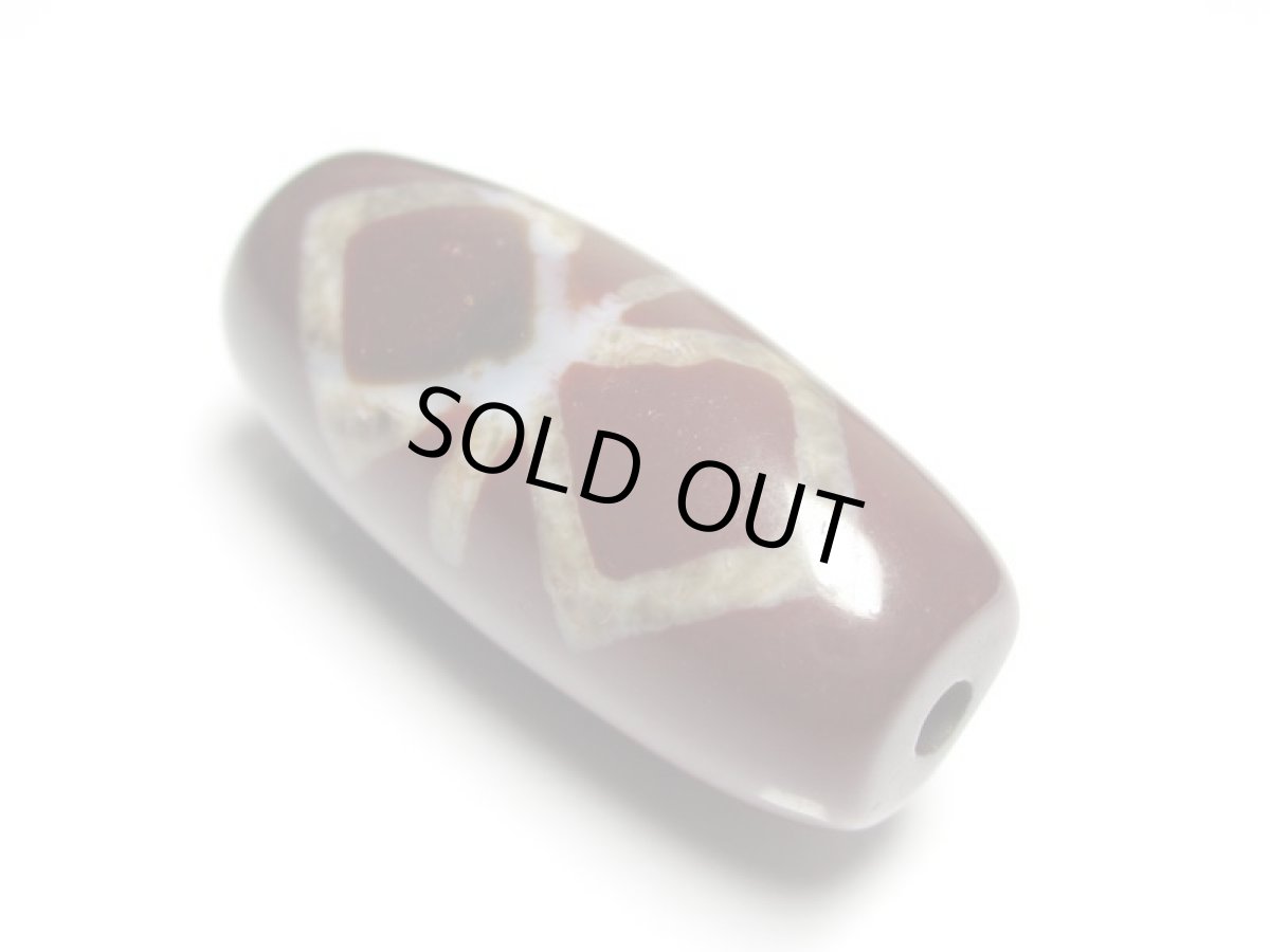 画像2: 老鉱朱砂紅・馬頭観音金剛杵天珠 (2)