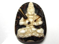 画像6: 良質な高級品 彫刻 虚空蔵菩薩 ・如意樹（緑度母）天珠 (6)