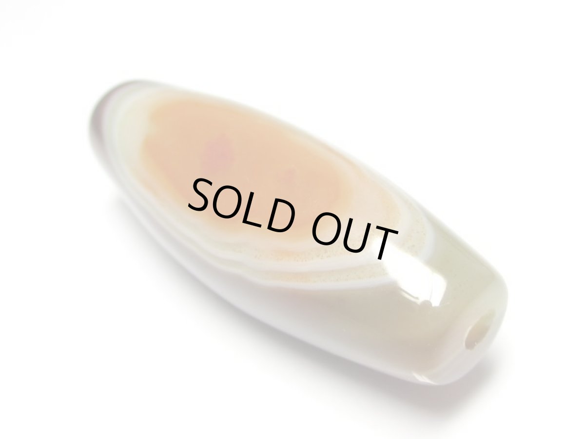 画像2: 紅朱砂入り ・羊眼天珠 (2)