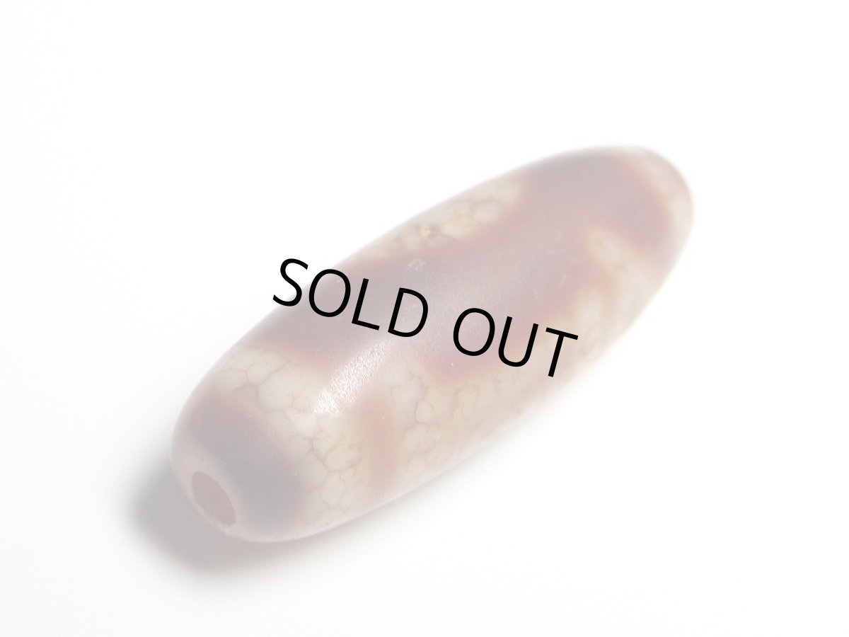 画像5: 老鉱朱砂紅・五行天珠 五行の金 36mm (5)