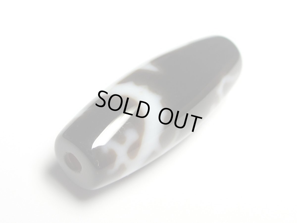 画像5: 黒地至純・観音乗龍天珠 36mm【160427】 (5)