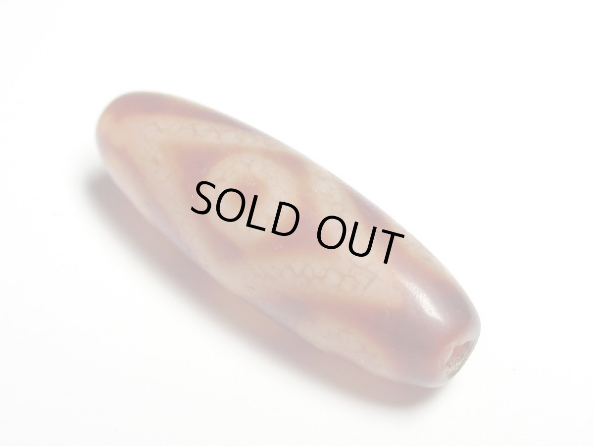 画像2: 老鉱朱砂紅・金剛六眼天珠 37.5mm (2)