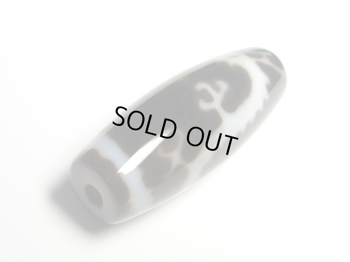 画像3: 黒地至純・観音乗龍天珠 37mm (3)