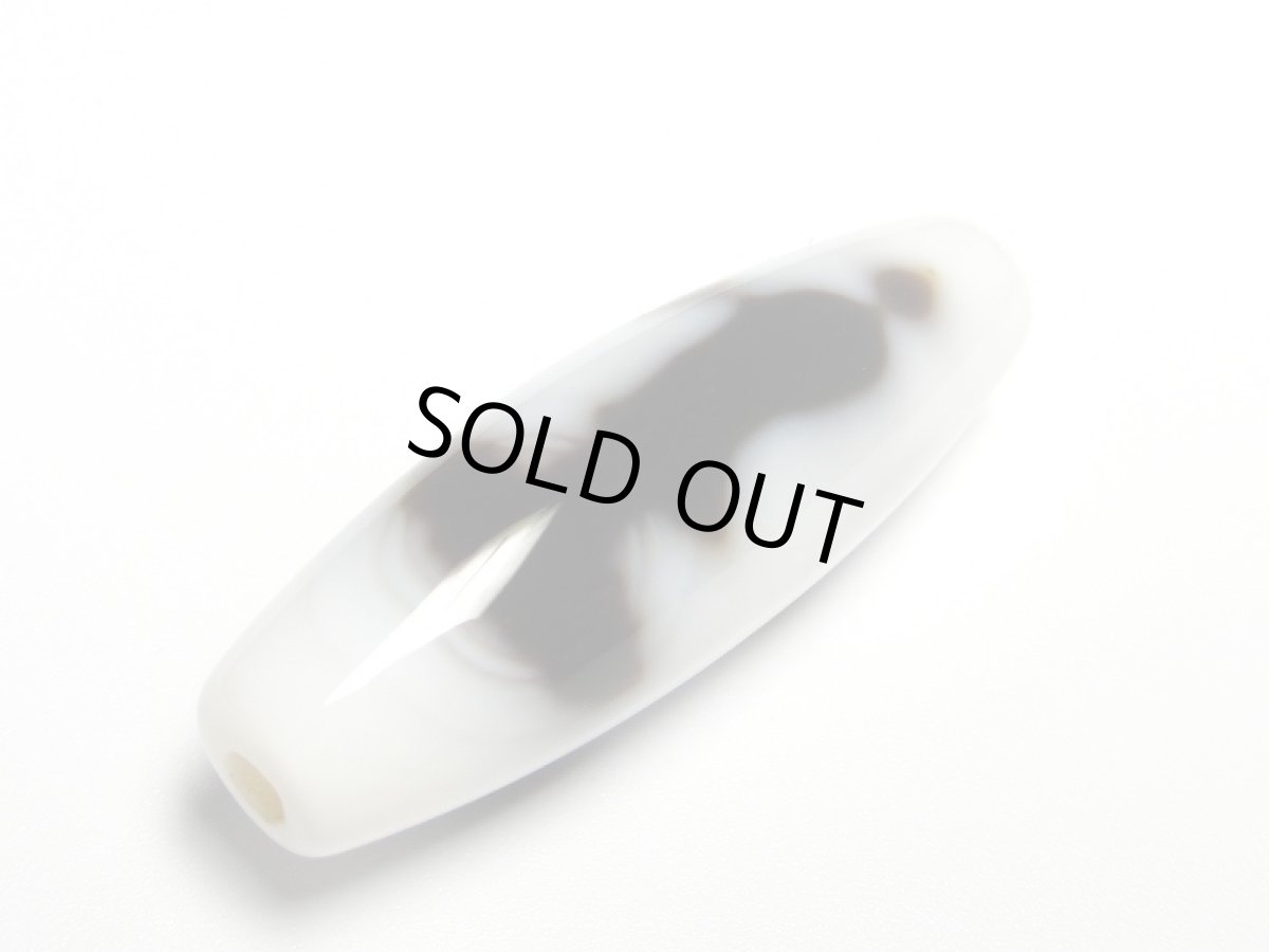 画像3: 白地至純・ 観音天珠 38mm【160427】  (3)