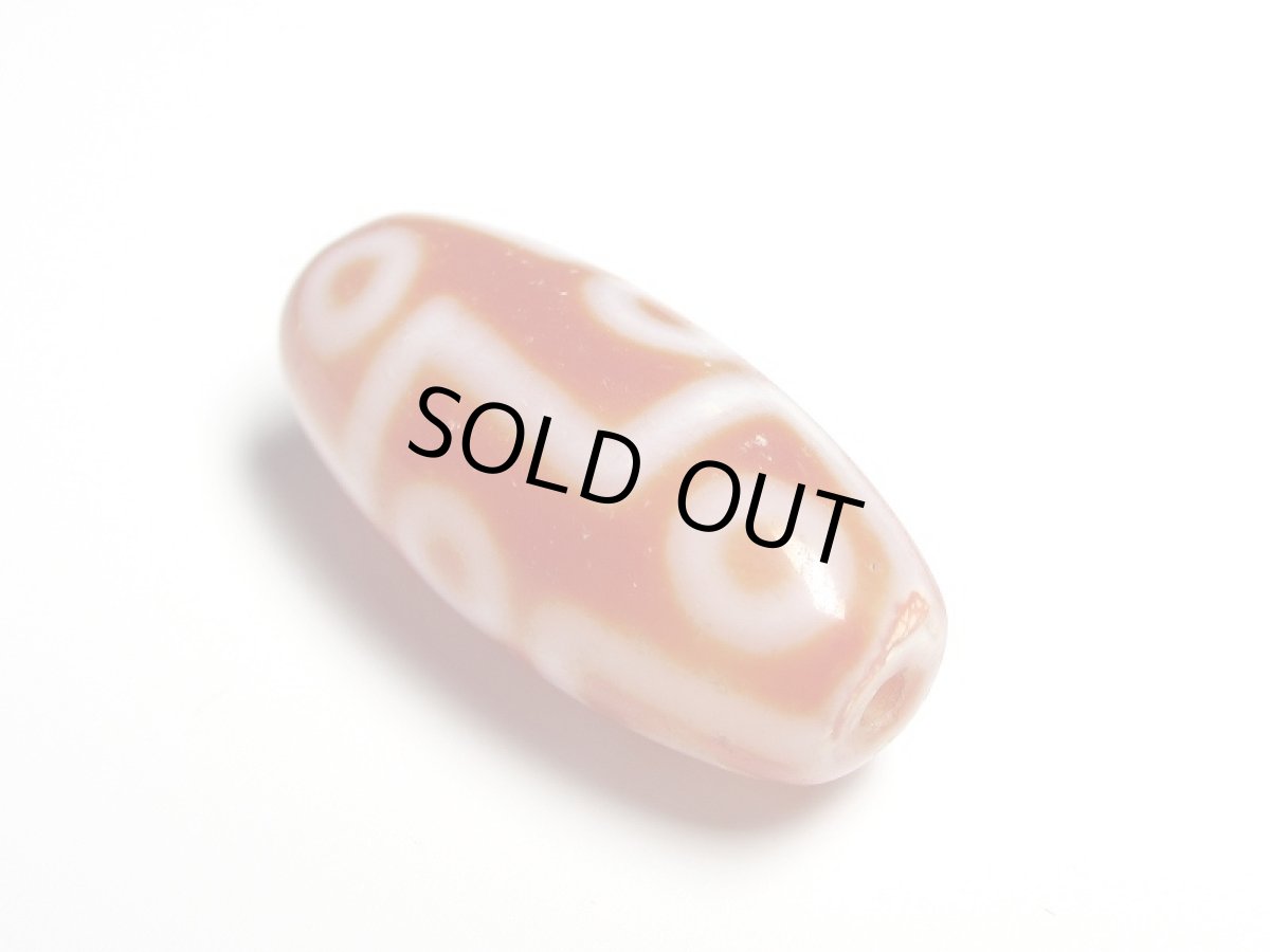 画像2: 老鉱朱砂紅・九眼天珠 31.5mm【160427】 (2)