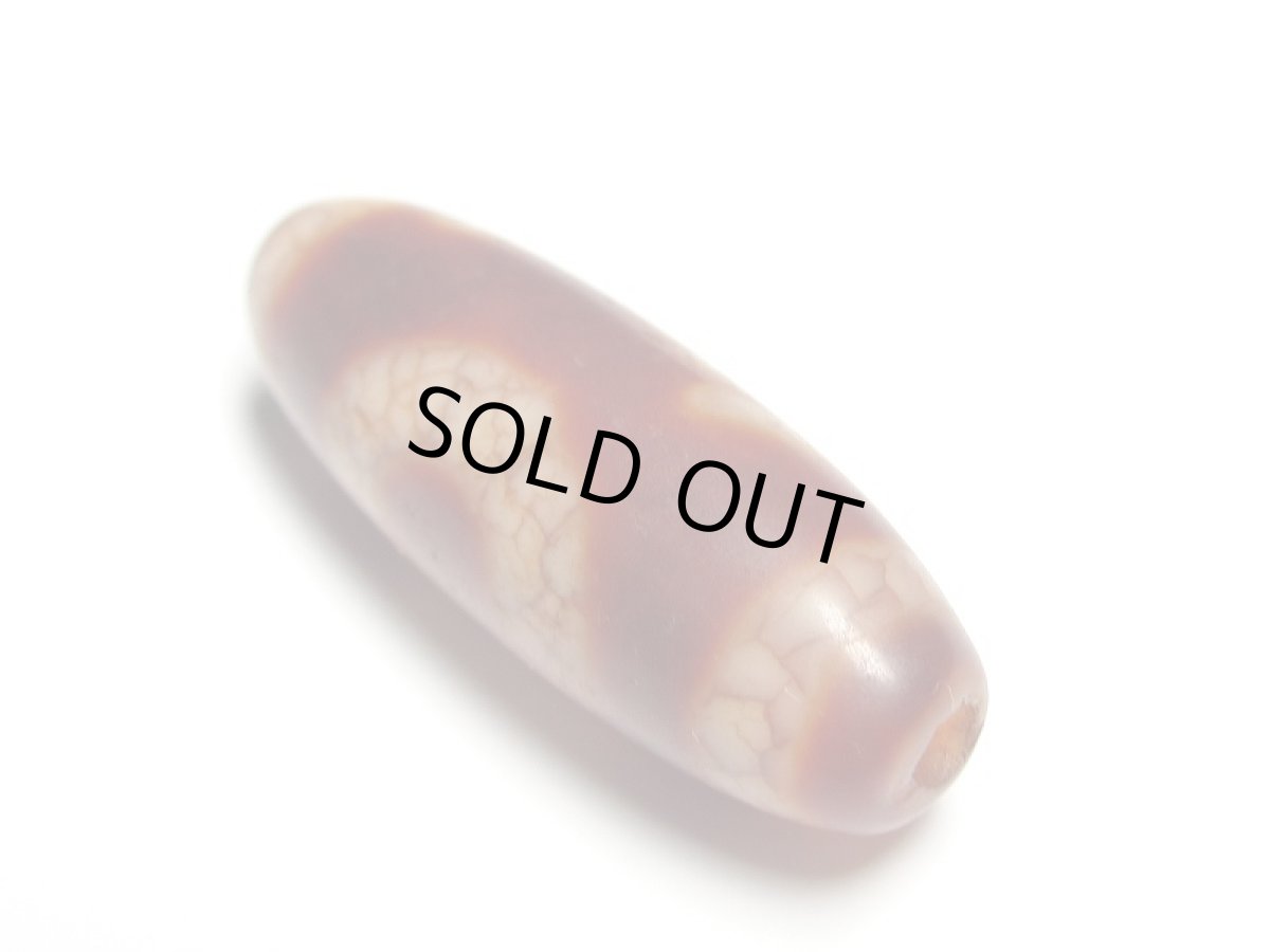 画像4: 老鉱朱砂紅・五行天珠 五行の金 36mm (4)