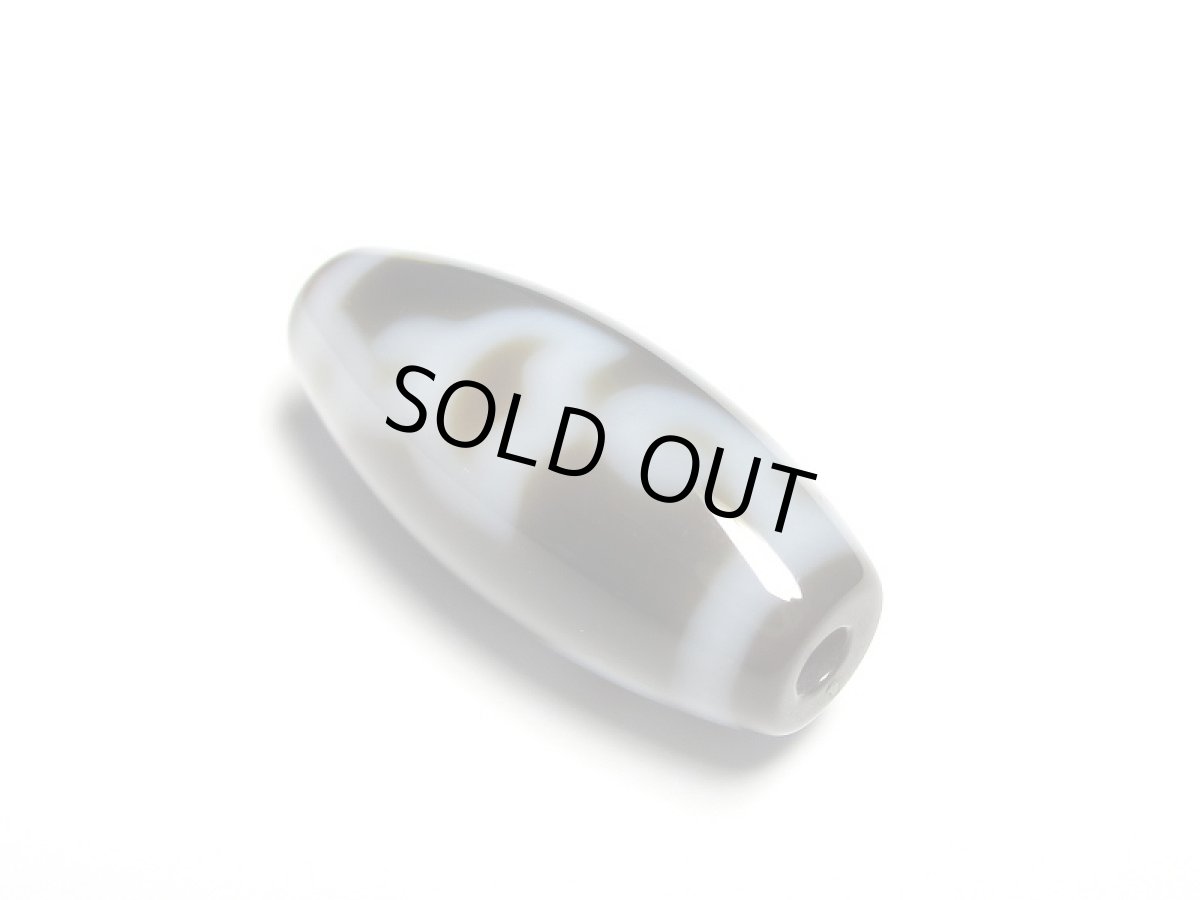 画像2: 黒地至純・水蓮花天珠 24mm【160427】 (2)