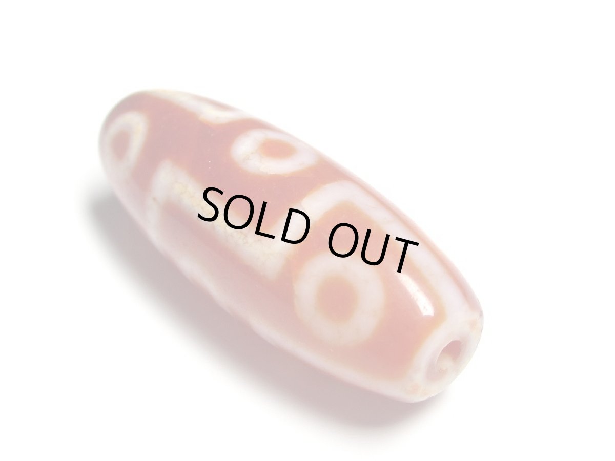 画像2: 老鉱朱砂紅・九眼天珠 40mm【160427】 (2)