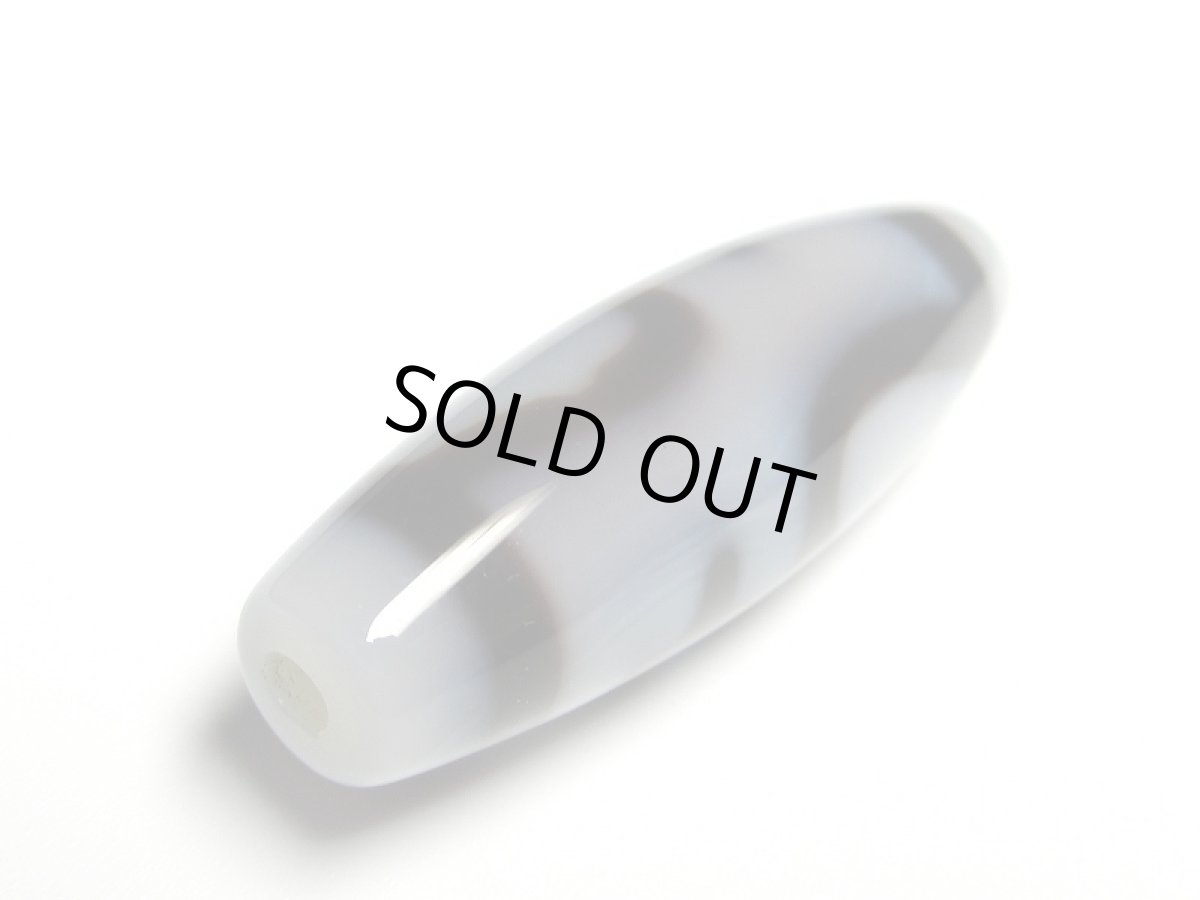 画像5: 白地至純・透明感 宝瓶天珠 37mm【160427】  (5)