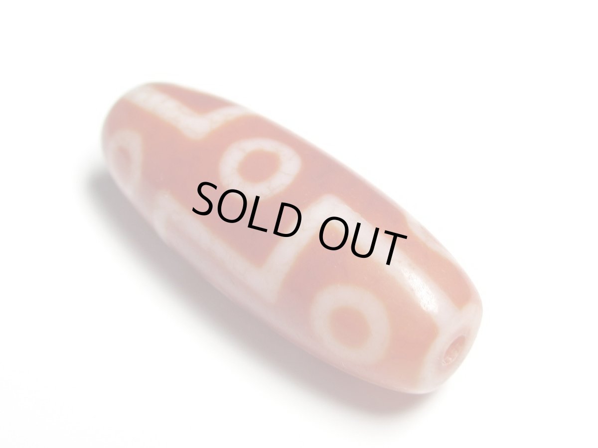 画像2: 老鉱朱砂紅・九眼天珠 40mm【160427】 (2)