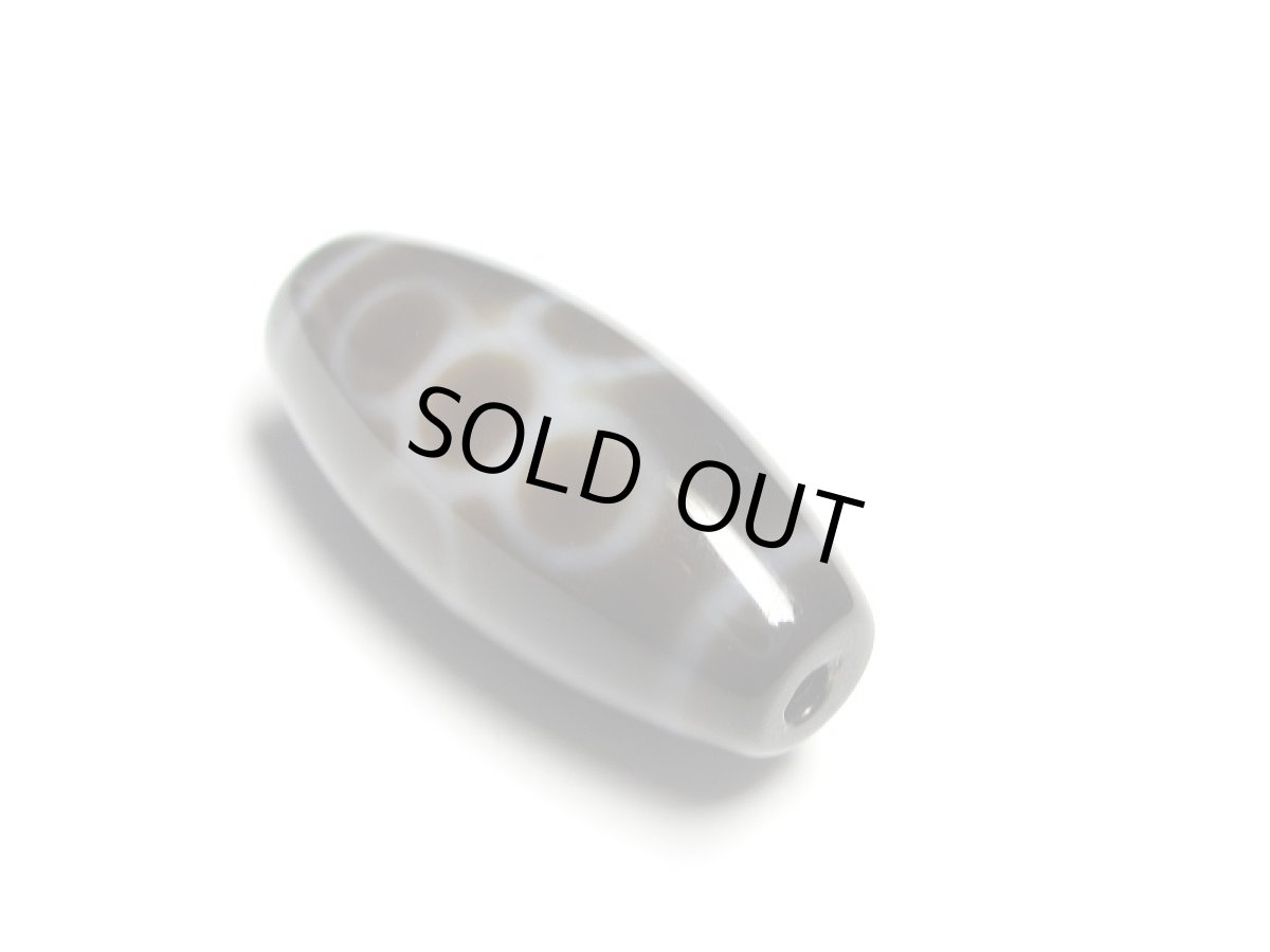 画像2: 黒地至純・閃電五眼天珠 25mm【160427】 (2)