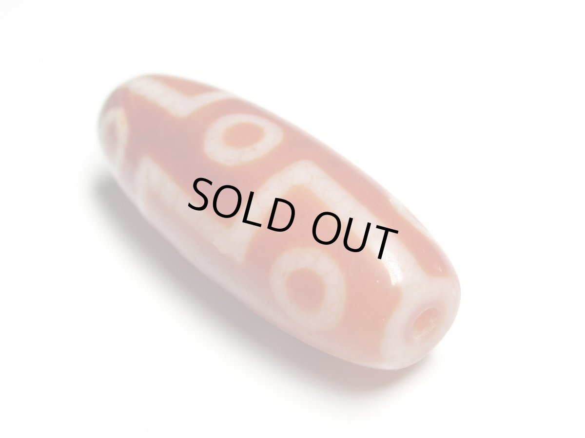 画像4: 老鉱朱砂紅・九眼天珠 40mm【160427】 (4)