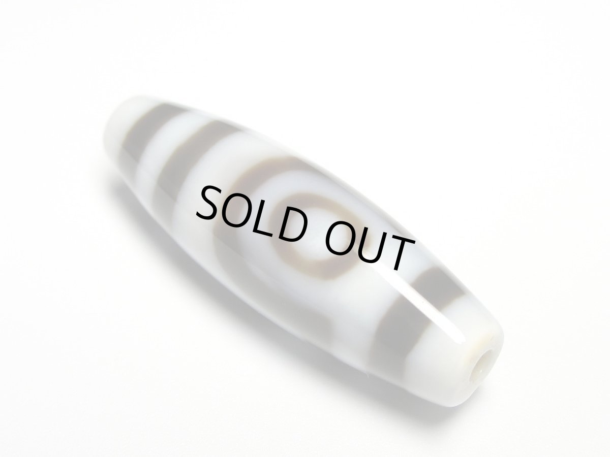 画像2: 白地至純・ 二眼天珠 38mm【160427】 (2)