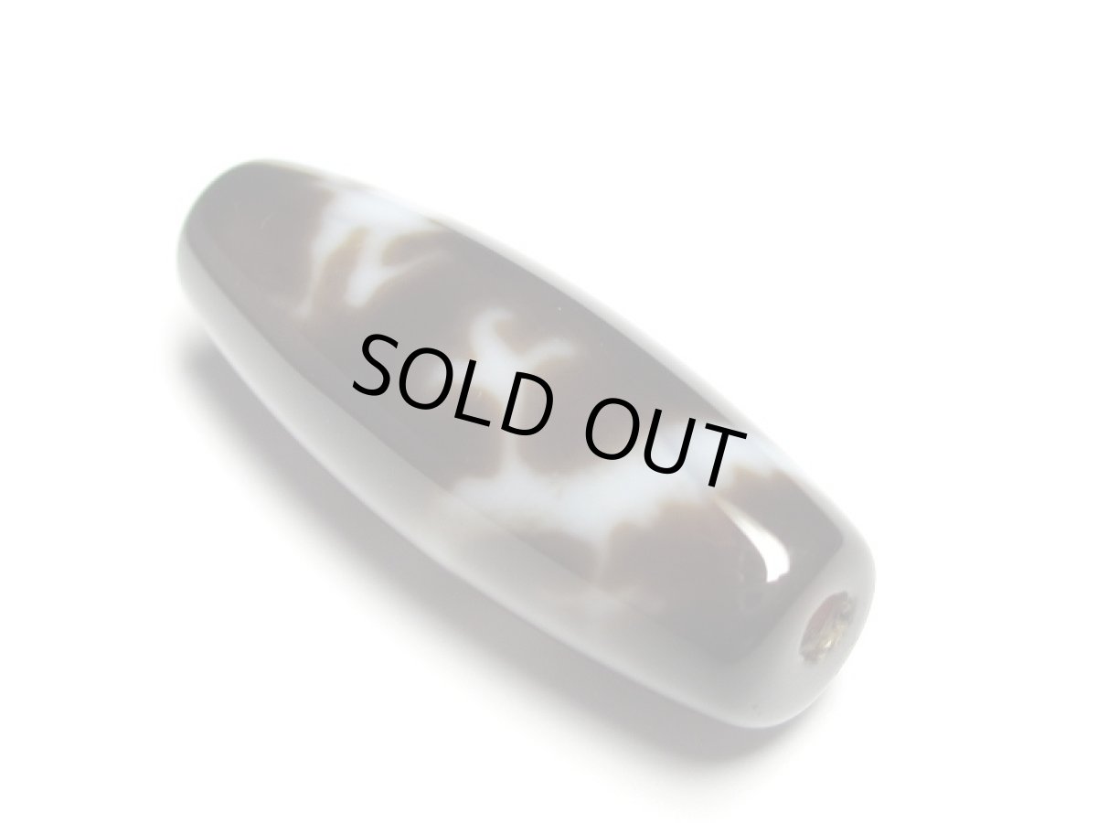 画像4: 黒地至純・観音乗龍天珠 37mm【160427】 (4)