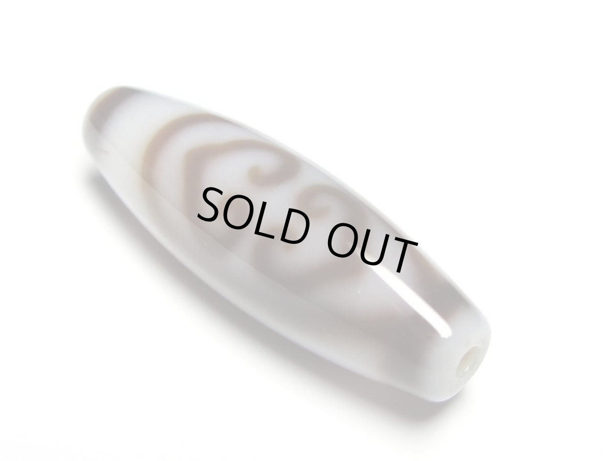 画像2: 白地至純・ 金剛如意天珠 38mm【160427】  (2)