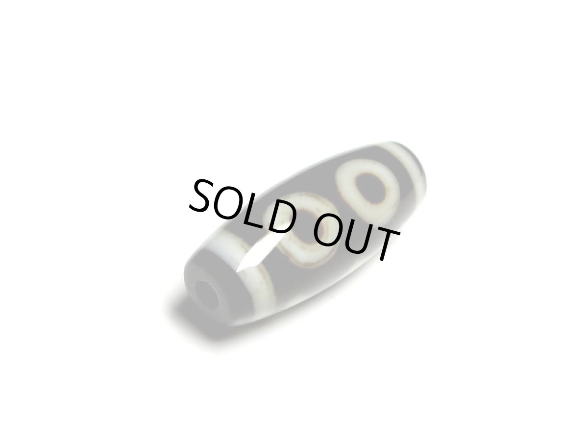 画像3: 黒地至純・三眼天珠 20mm (3)