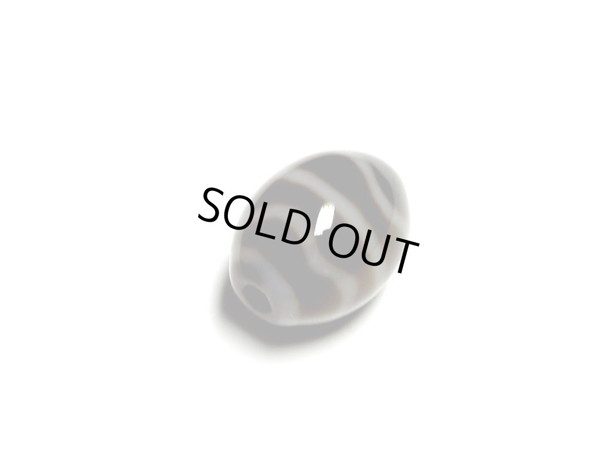 画像3: 黒地至純・水紋天珠 12.5mm (3)