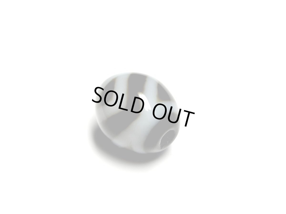 画像5: 黒地至純・山型天珠 12mm【160530】 (5)