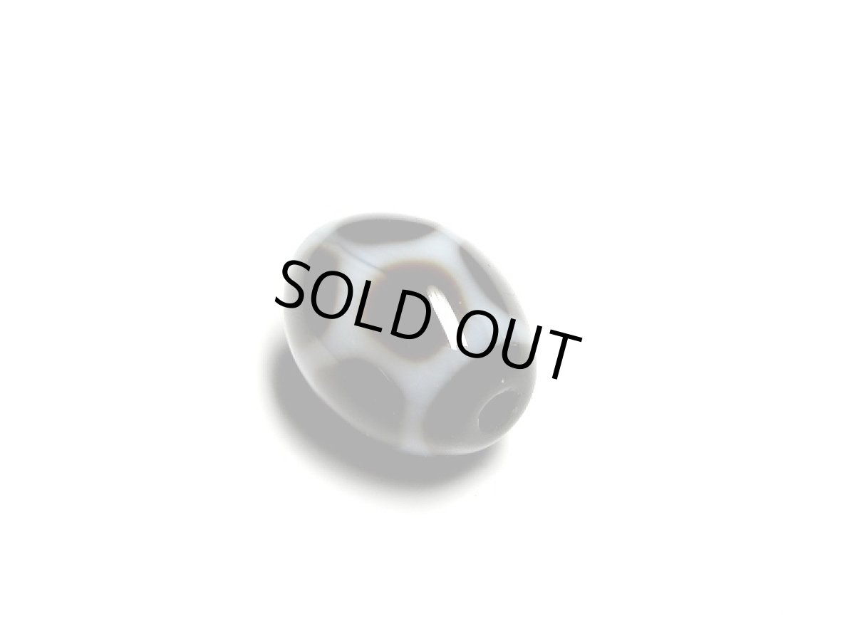 画像4: 黒地至純・亀甲長壽天珠 12.5mm【160530】 (4)