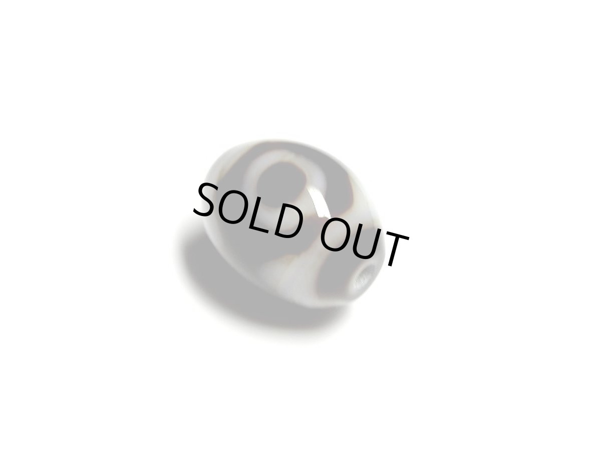 画像2: 黒地至純・三眼天珠 12.5mm【160530】 (2)