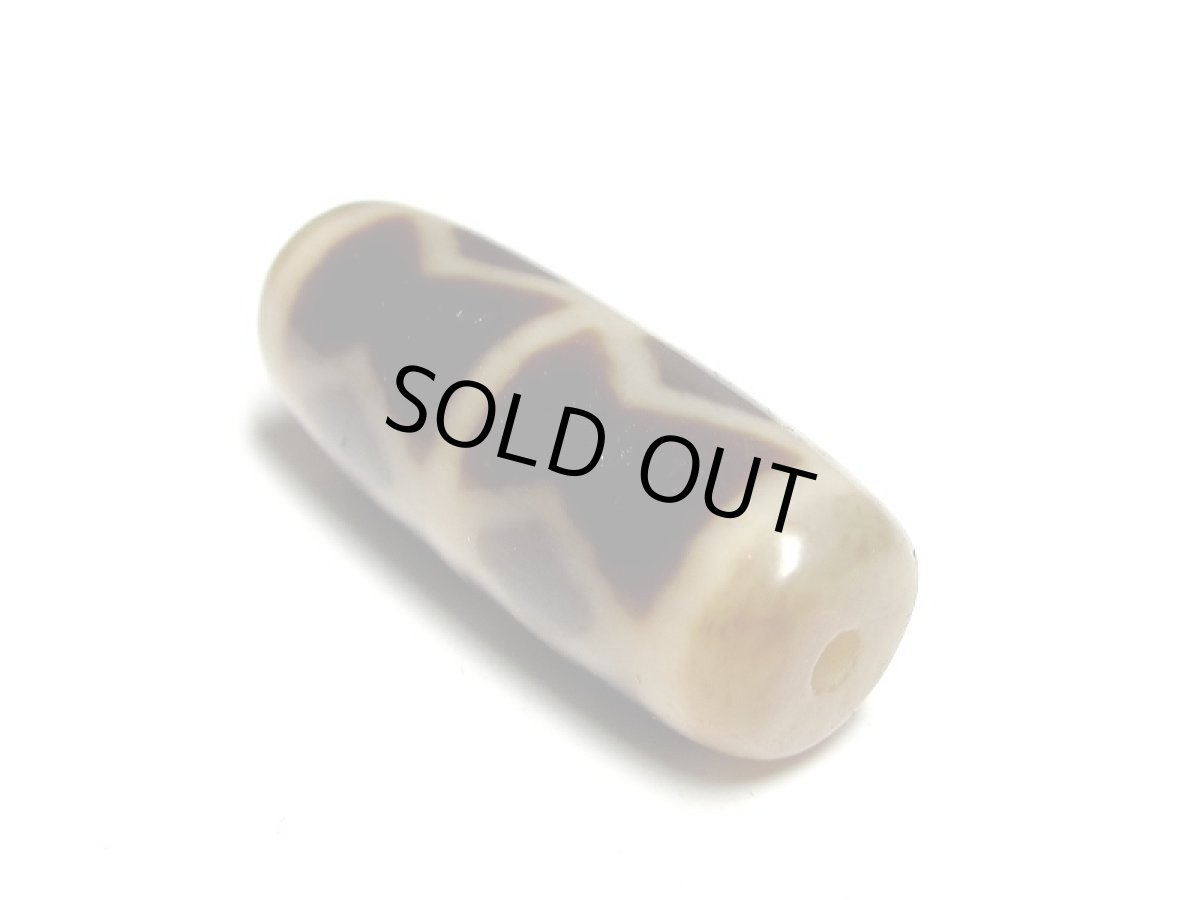 画像2: 風化龍鱗・金剛杵天珠 32mm (2)