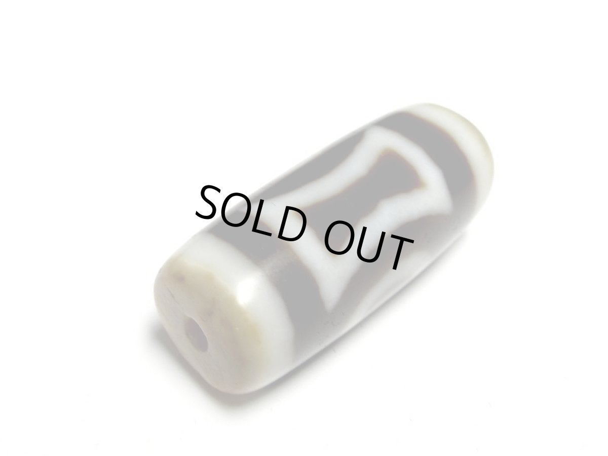 画像3: 風化龍鱗・雙天地天珠 30mm (3)