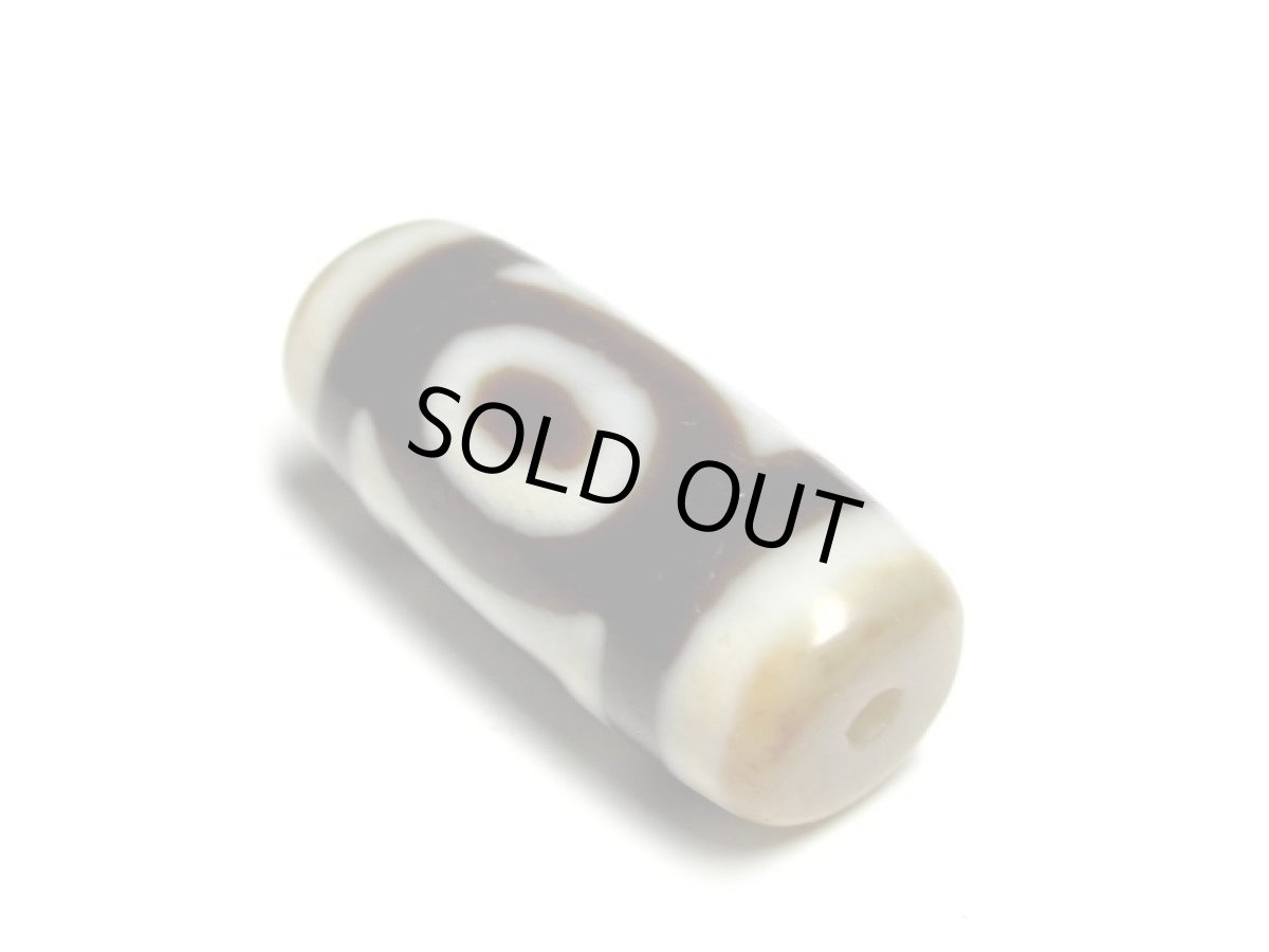 画像2: 風化龍鱗・雙天地天珠 30mm (2)