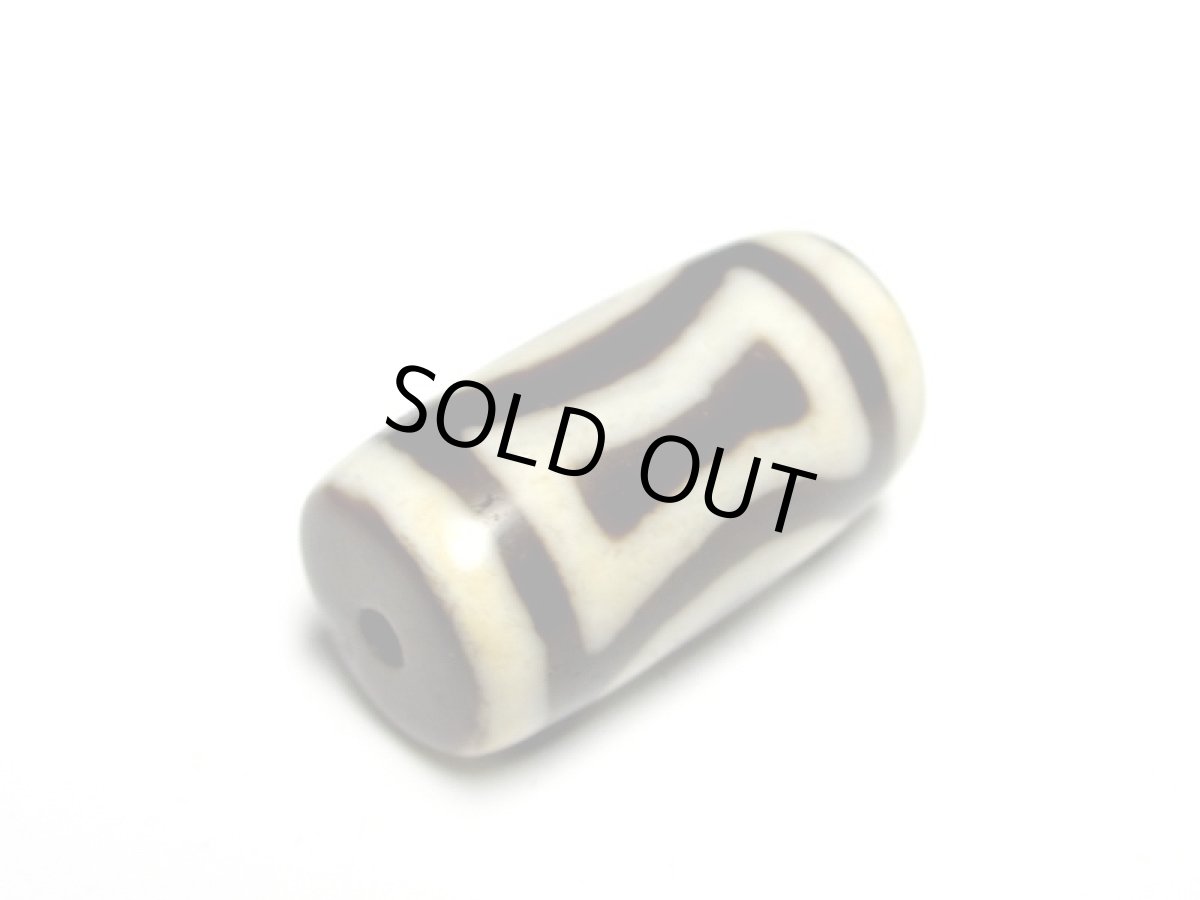 画像3: 風化龍鱗・雙天地天珠 25.5mm (3)