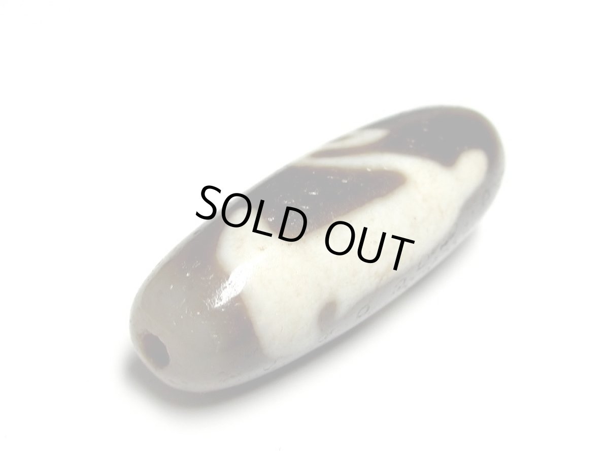 画像3: 風化龍鱗・観音水蓮花天珠 37.5mm (3)