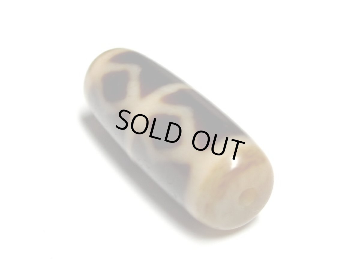 画像4: 風化龍鱗・金剛杵天珠 32mm (4)