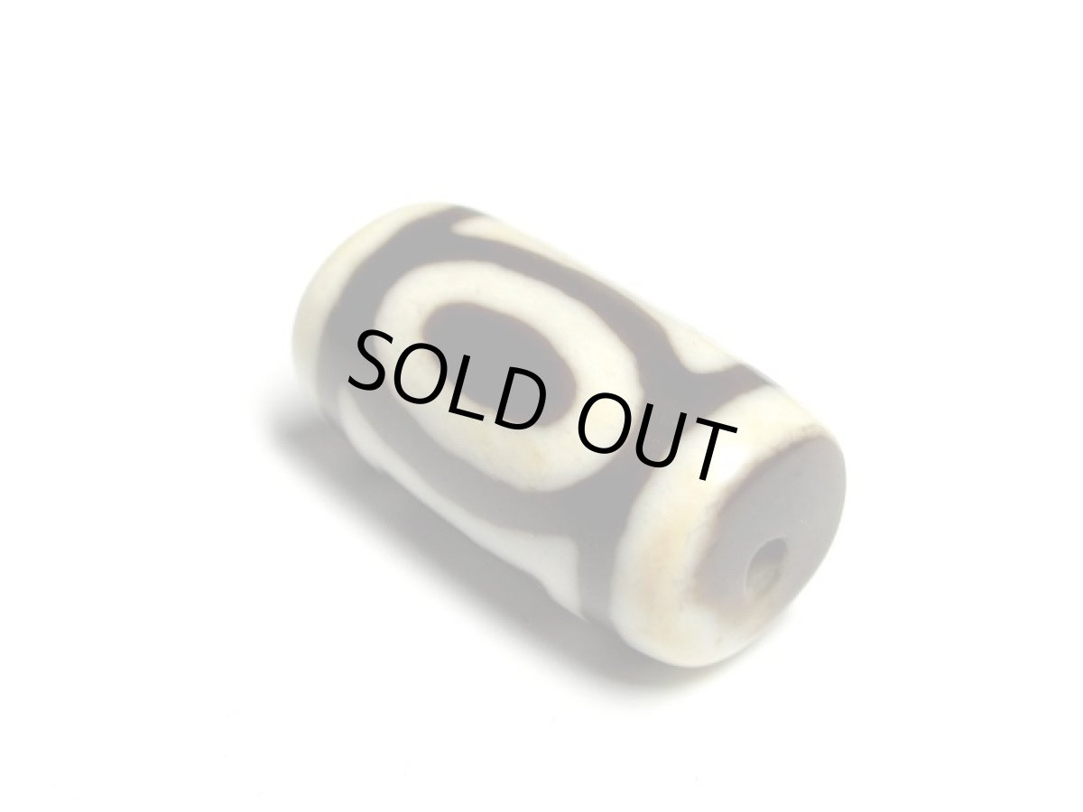 画像2: 風化龍鱗・雙天地天珠 25.5mm (2)