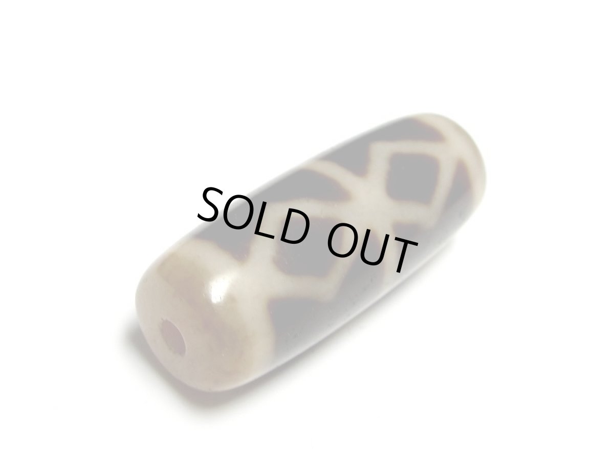 画像3: 風化龍鱗・金剛杵天珠 32mm (3)