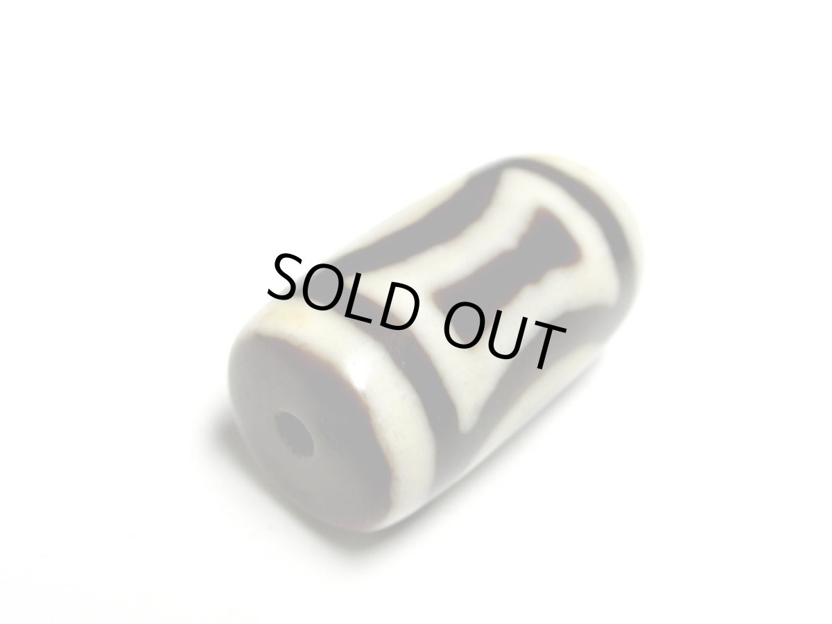 画像5: 風化龍鱗・雙天地天珠 25.5mm (5)