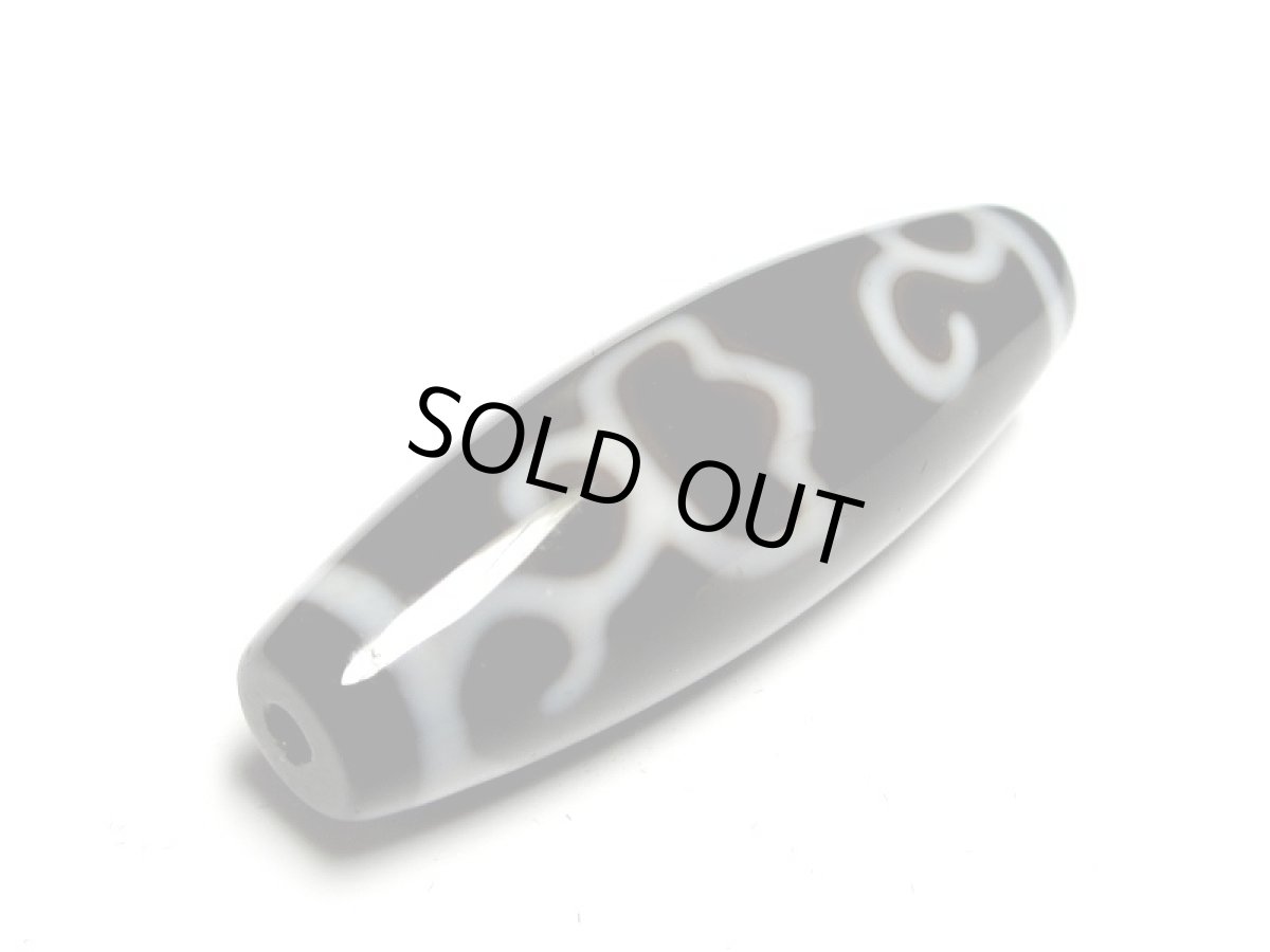 画像3: 黒地至純・水蓮花天珠  38mm【170220】 (3)