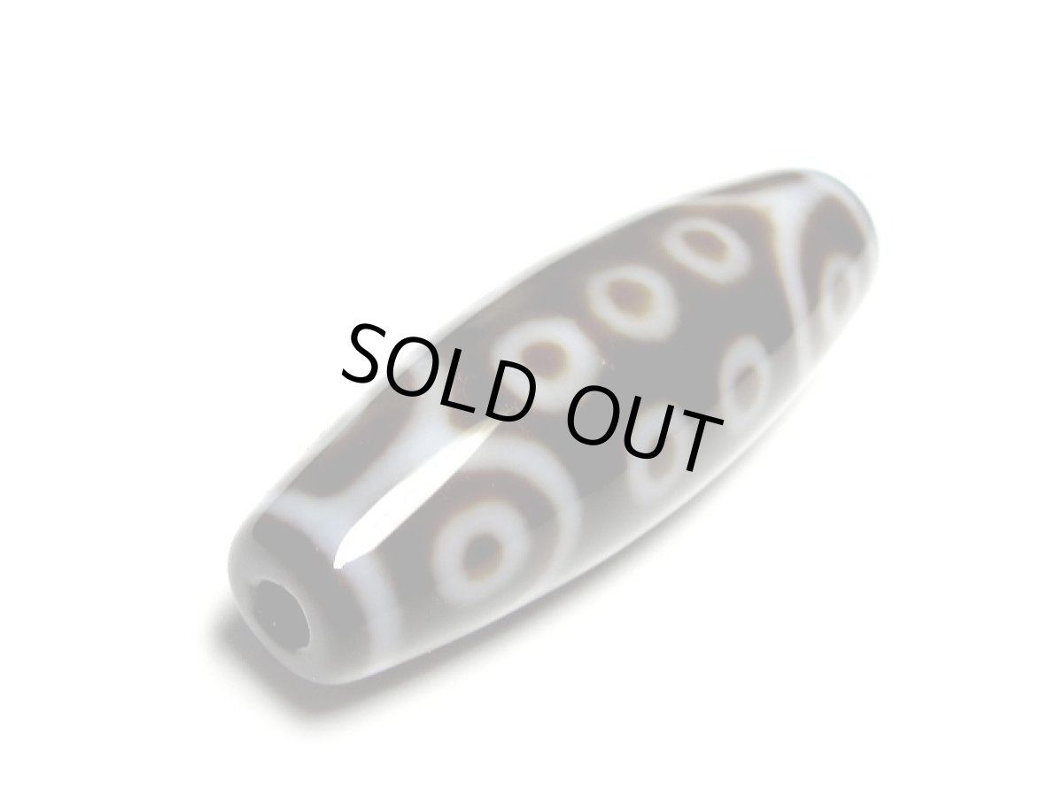 画像3: 黒地至純・二十一眼天珠  37mm 【170220】 (3)