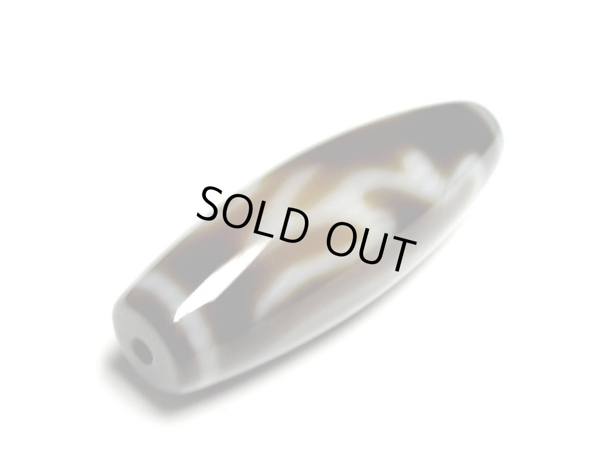 画像5: 黒地至純・龍眼梵字天珠・阿弥陀如来 38.5mm 【170220】 (5)