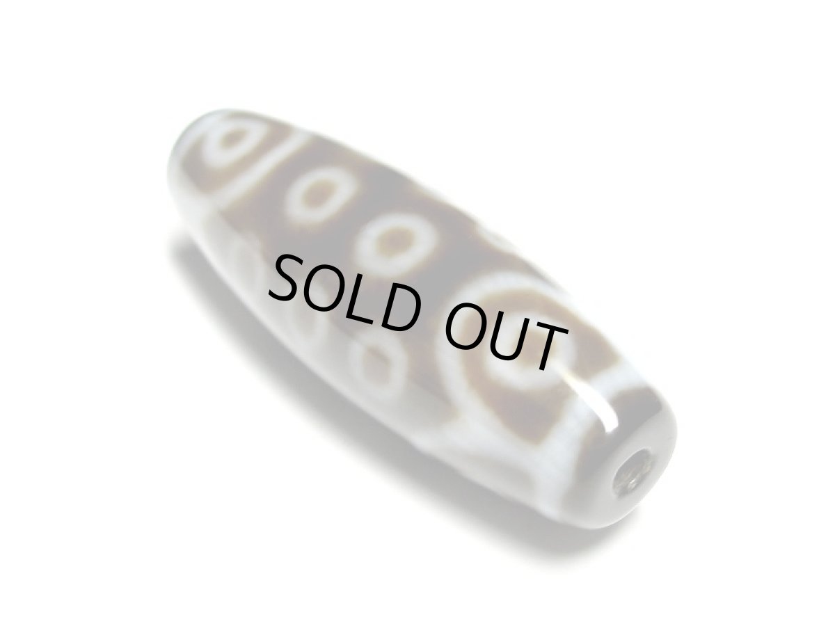 画像2: 黒地至純・二十一眼天珠  37mm 【170220】 (2)