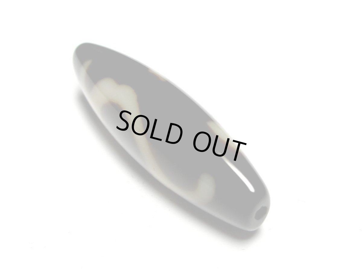 画像4: 黒地至純・観音&如意樹(緑度母)天珠 39mm【170220】 (4)