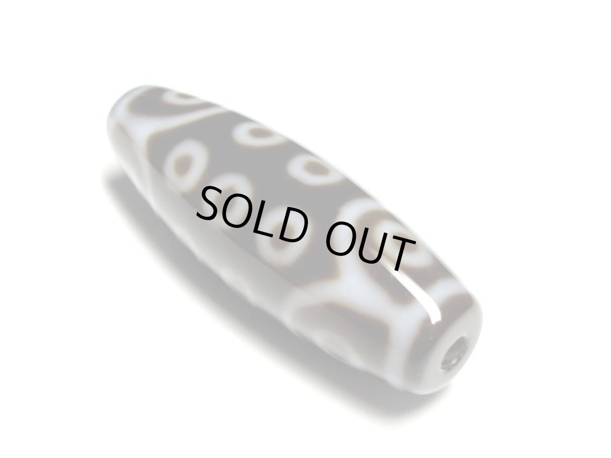 画像2: 黒地至純・二十一眼天珠  37mm 【170220】 (2)