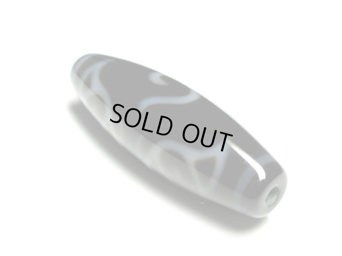 画像2: 黒地至純・龍眼梵字天珠・普賢菩薩 38mm 【170220】 (2)