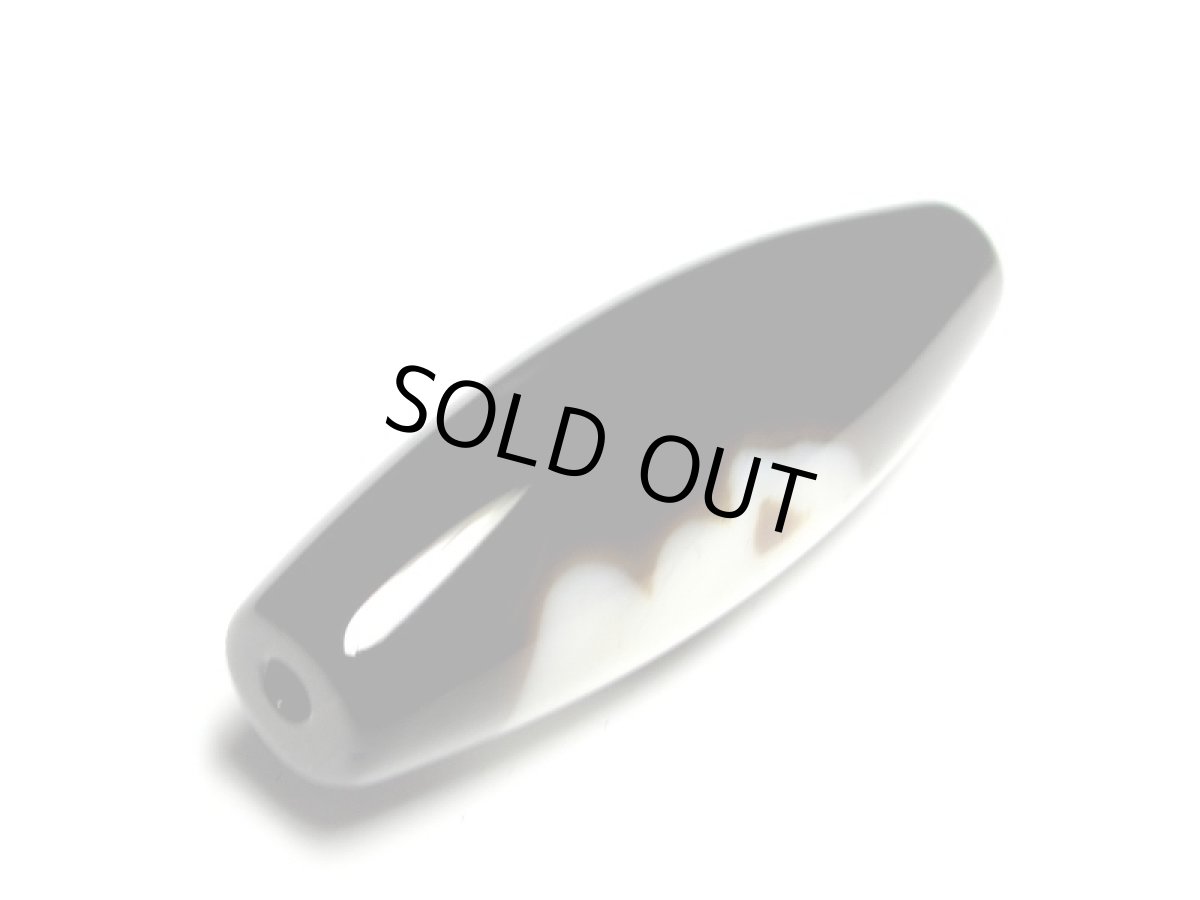 画像5: 黒地至純・琵琶観音天珠 38mm 【170220】 (5)