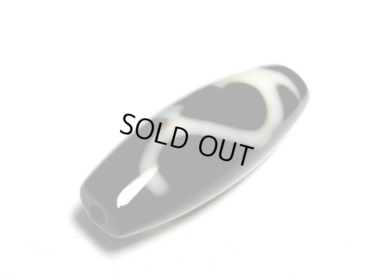 画像3: 黒地至純・観音&如意樹(緑度母)天珠 38mm【170220】 (3)