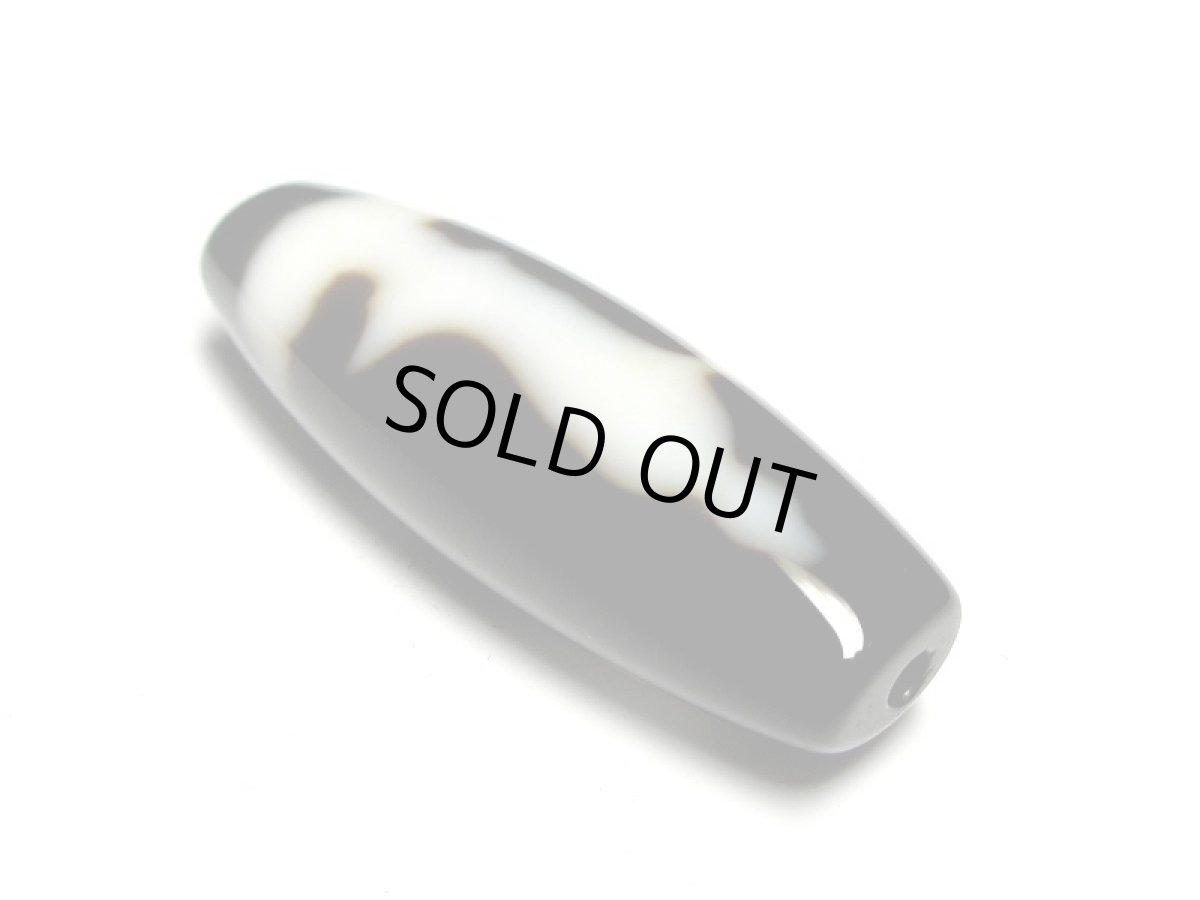 画像2: 黒地至純・観音&如意樹(緑度母)天珠 38mm【170220】 (2)