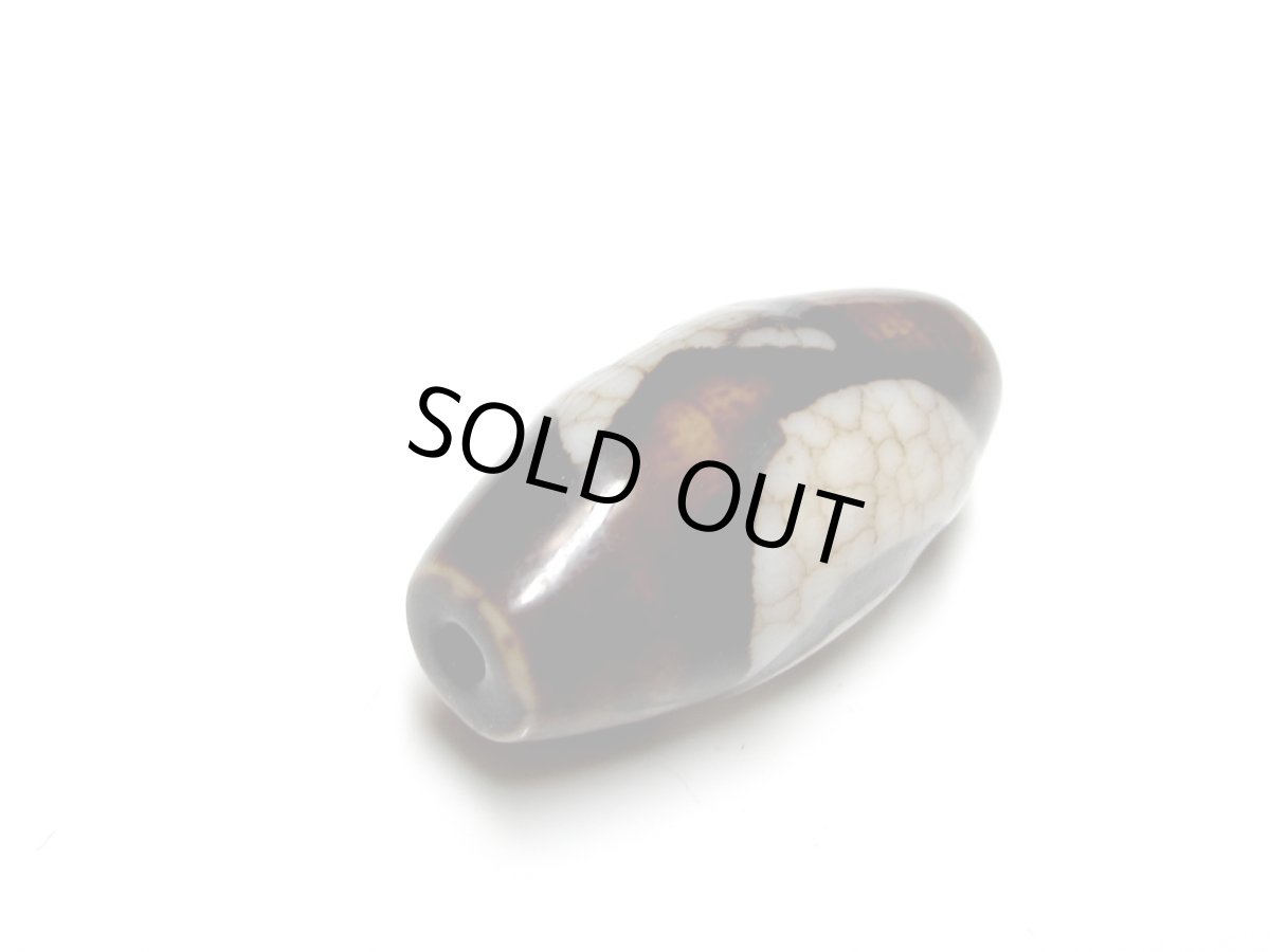 画像5: 火供天珠・日月星天珠 30.5mm (5)