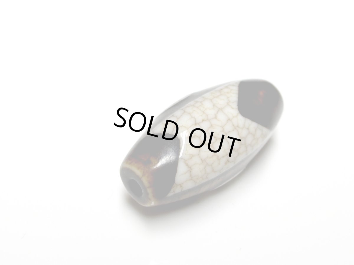 画像3: 火供天珠・閃電五眼天珠 30mm (3)