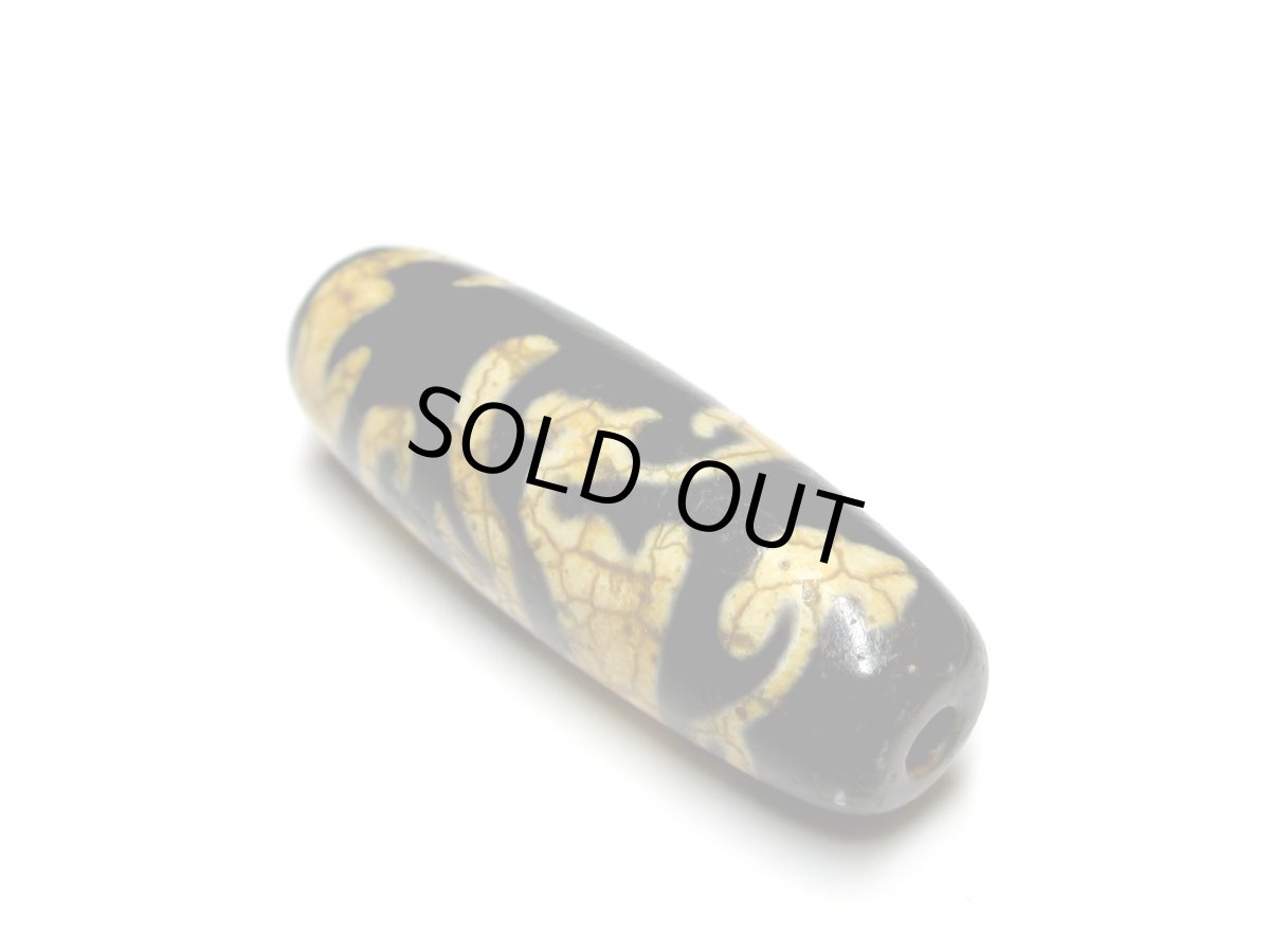 画像2: 風化龍紋・朱雀天珠 38mm (2)