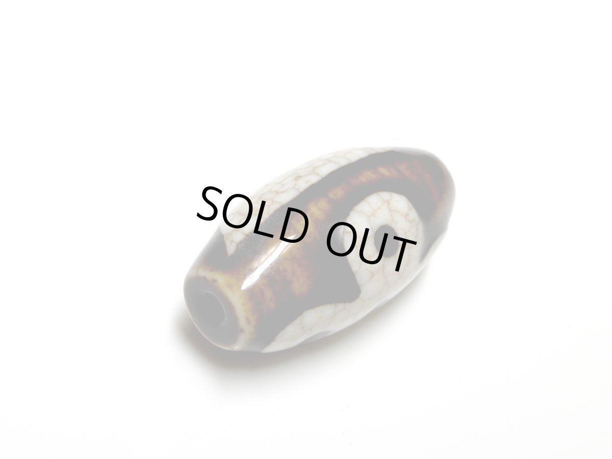 画像5: 火供天珠・閃電五眼天珠 30mm (5)