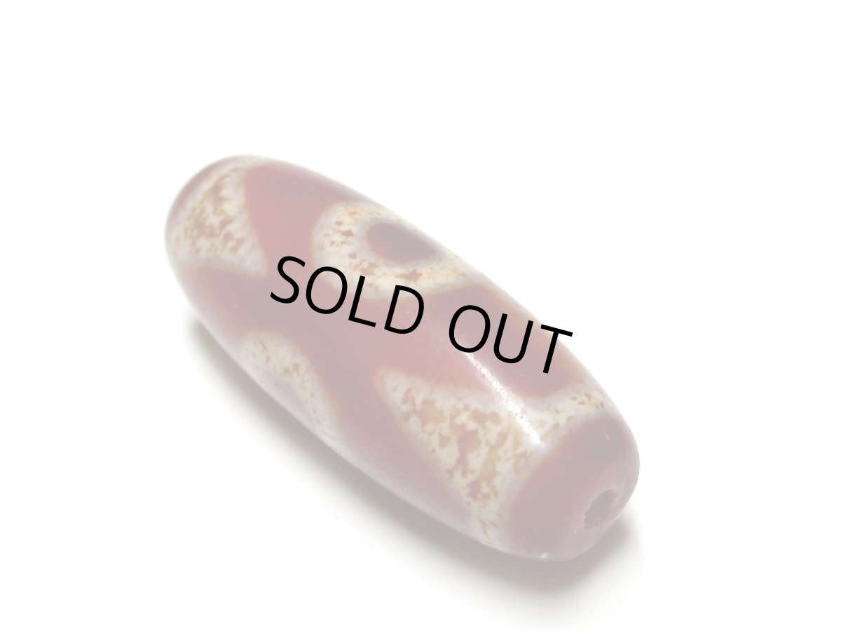 画像4: 老鉱朱砂紅・三眼天珠 (4)