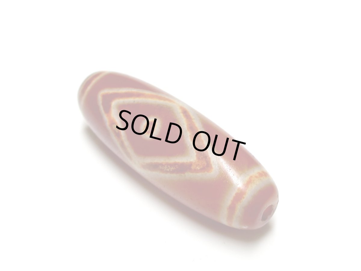 画像2: 老鉱朱砂紅・天地星辰天珠 39.5mm (2)